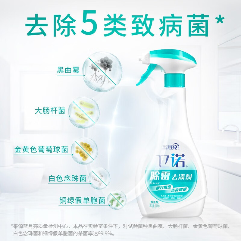 蓝月亮 卫诺 除霉去渍剂 500g/瓶 墙面墙体冰箱除菌喷雾 无毒无残留高清大图