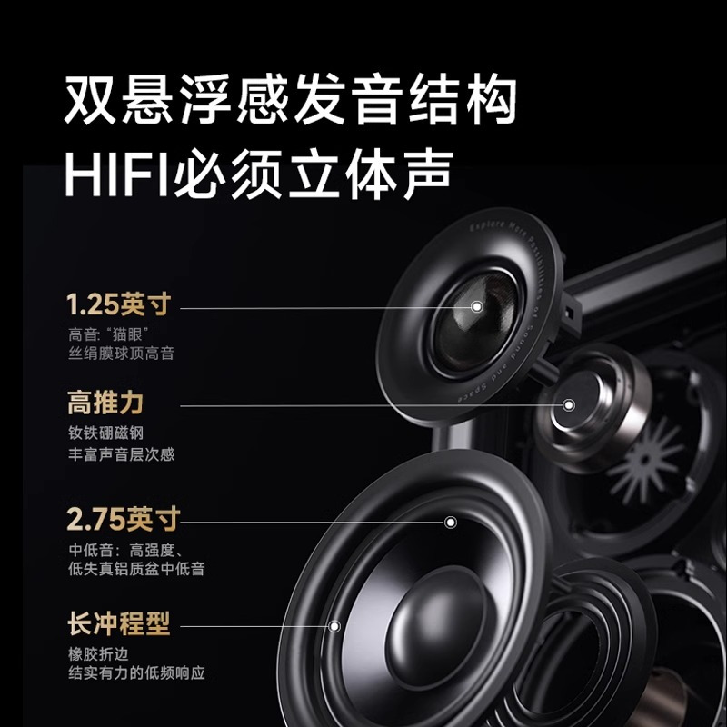 EDIFIER/漫步者花再Halo 2.0深渊镜监听音箱桌面蓝牙桌搭音响重低音旗舰店 破晓白高清大图