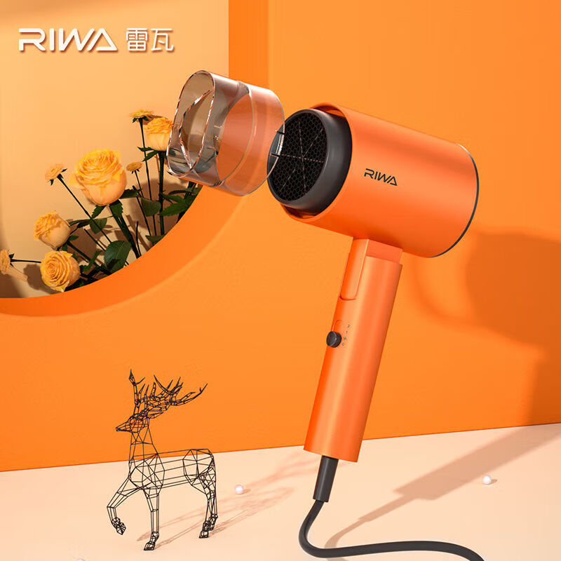 雷瓦(RIWA) 1800W大功率可折叠电吹风RC-7855高清大图