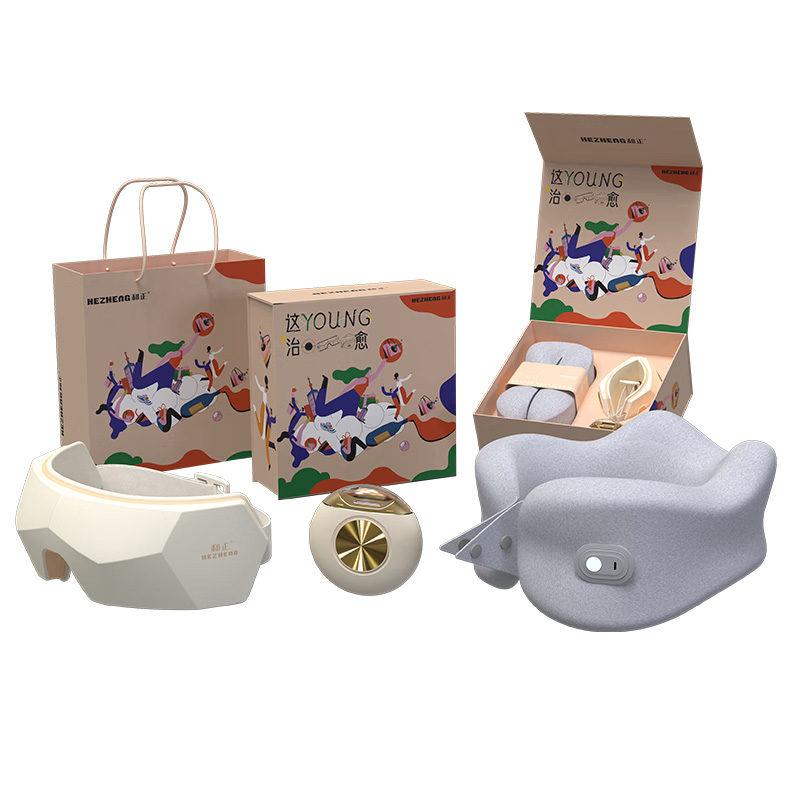 和正按摩器颈椎按摩枕电动指甲剪组合治愈系礼盒HZ-ZY-1
