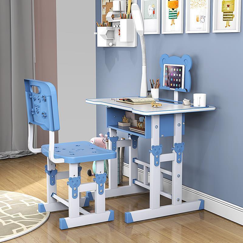 儿童课桌椅儿童学习桌儿童写字闪电客桌书柜组合男女孩小学家用简约