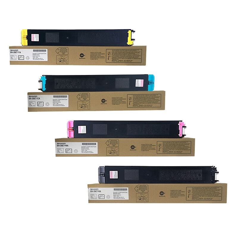 夏普(SHARP)DX-25CT-BA/CA/MA/YA 大容量墨粉套装 四支装,适用DX2008UC/2508NC