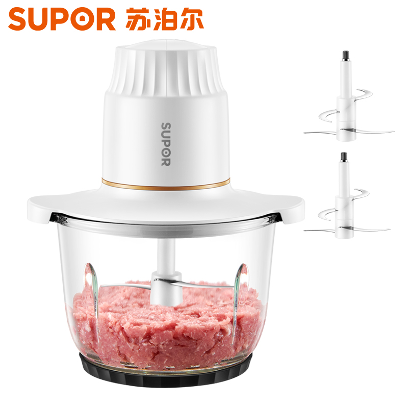 苏泊尔(SUPOR)绞肉机 绞肉机家用电动小型不锈钢多功能搅肉料理机搅拌机JR10S-300