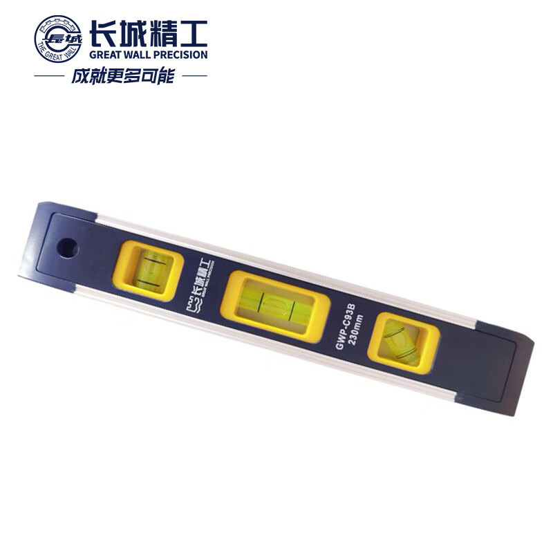长城精工 水平尺迷小型防摔高精度平水尺加厚家用验收工具靠尺230mm 174091高清大图