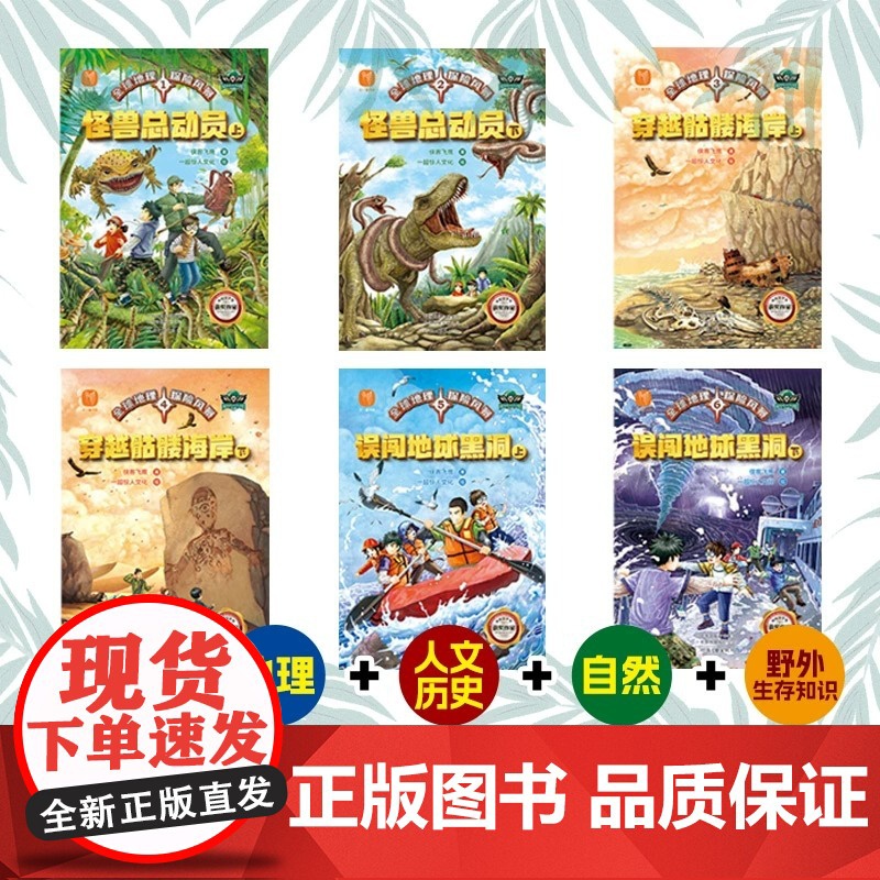 全球地理探险风暴全6册 7-12岁 儿童地理博物探险小说 小学二三四五六年级小学生阅读课外书籍 冰心奖获奖作家儿童文学读高清大图