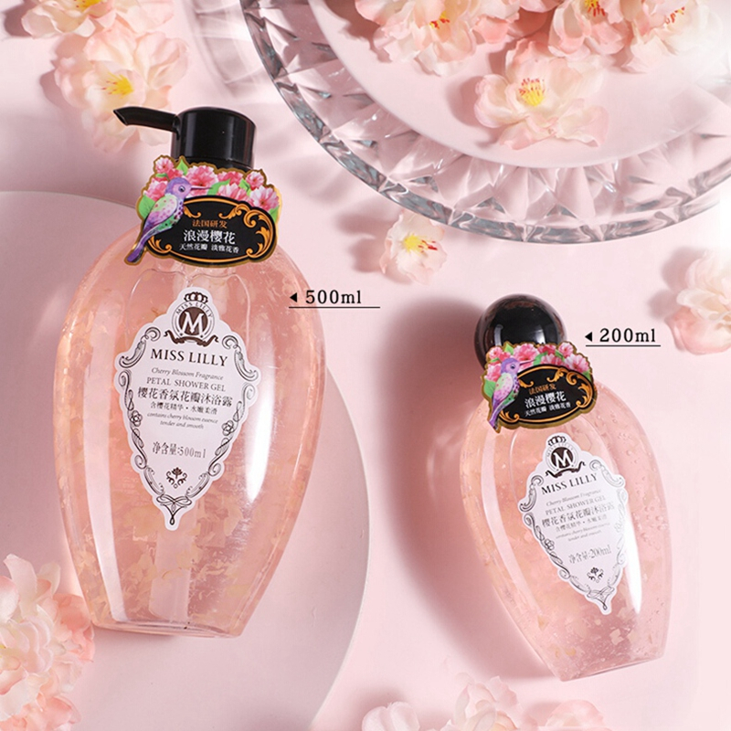 蜜斯莉樱花香氛花瓣沐浴露200ml