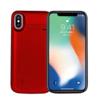 Apple苹果X移动电源 苹果X充电宝背夹电池无线超薄手机壳x移动电源式冲器专用 中国红