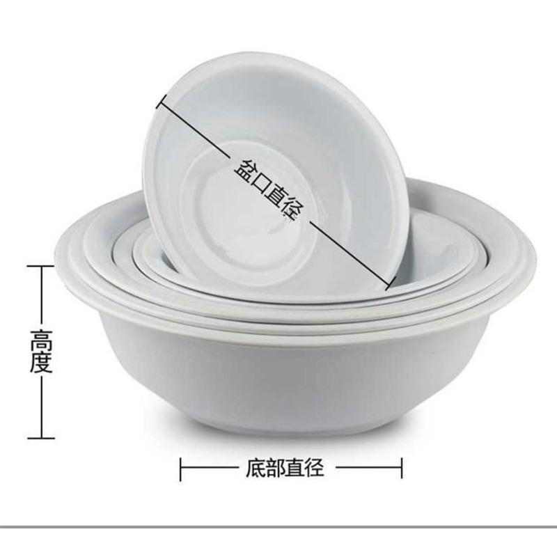 企购优品 老式搪瓷盆老式怀旧大号瓷盆 36cm 纯白色 搪瓷盆