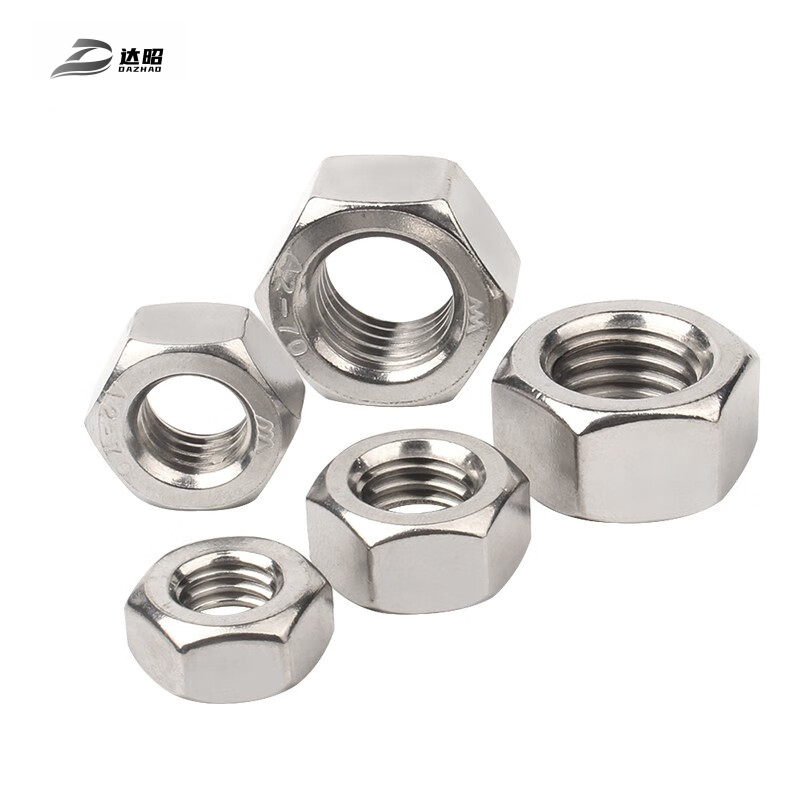 达昭 不锈钢螺母 200个 M20 304 本色高清大图