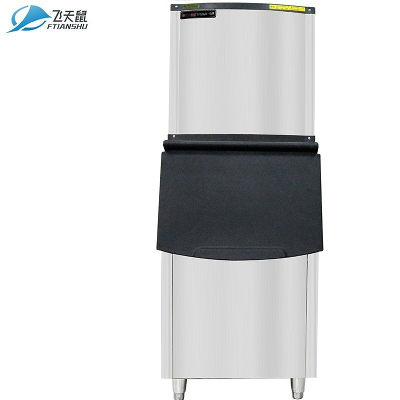 飞天鼠 商用制冰机330KG公斤不锈钢款全自动方块冰机中大型冰颗奶茶店酒吧KTV制冰设备 快速出冰机