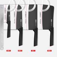 OOU鹤系列 刀具套装厨房全套菜刀厨师家用黑刀厨师专用厨具套刀