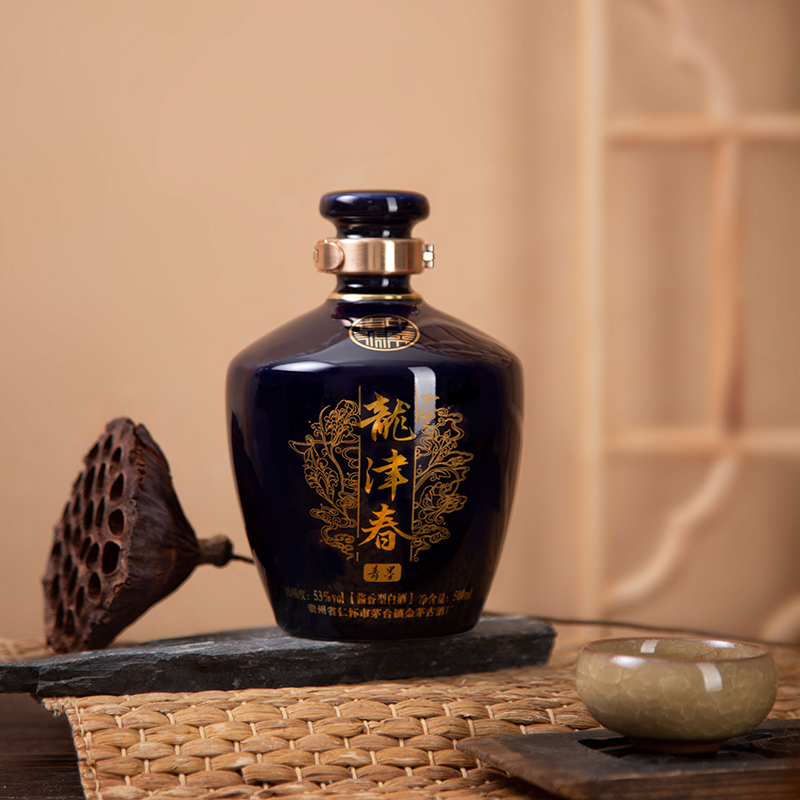 龙津春 青墨 酱香型白酒 500ml*1瓶 53度