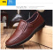 聚范皮鞋男驾车软底系带透气青年男士休闲鞋爸爸鞋商务正装男鞋子