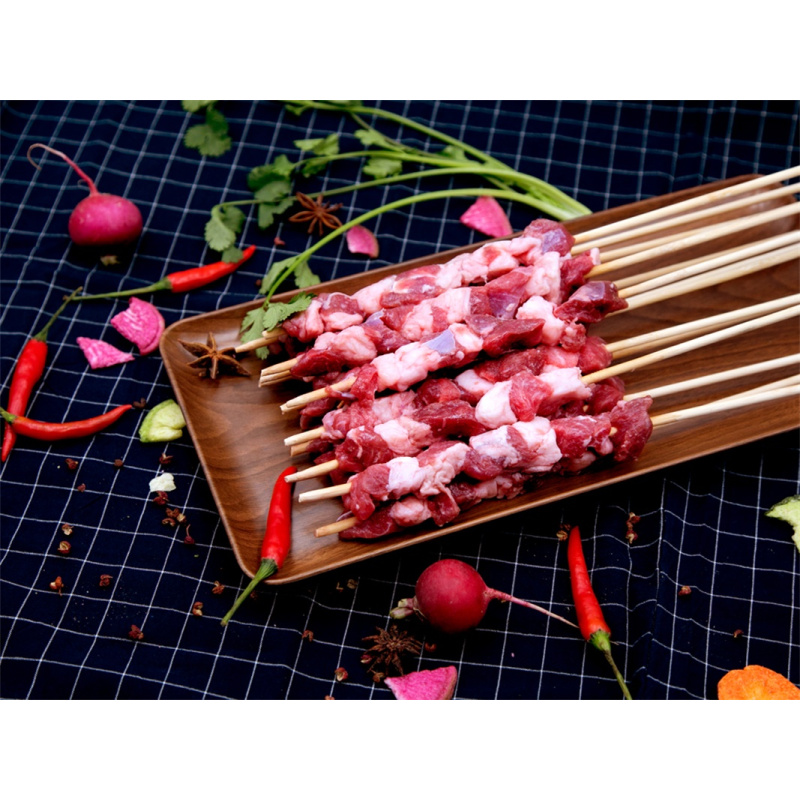 游牧御品 原切羊肉串 1000g 约30支装 草原7月龄羔羊腿肉 散养放牧 原肉原切 烧烤食材 BBQ