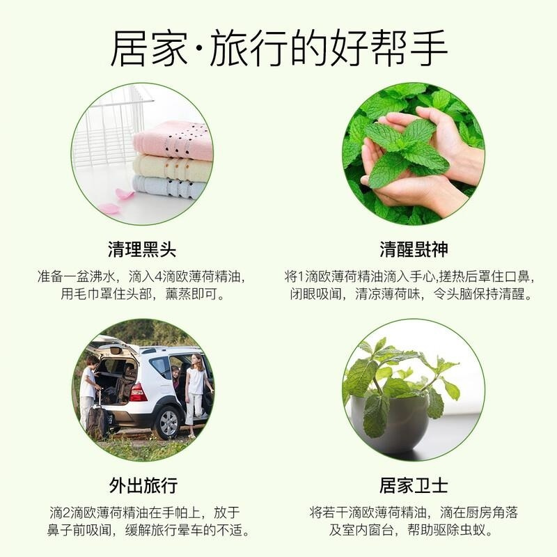 ZRZR法国欧薄荷精油10ml以油养肤面部单方精油脸部护肤 清透毛孔黑头高清大图