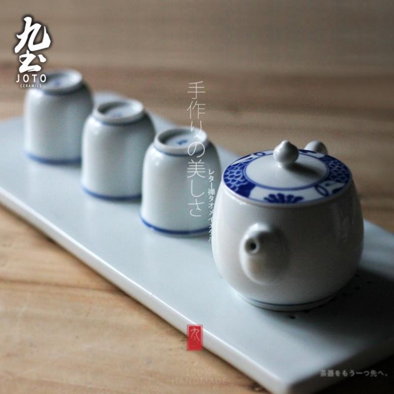景德鎮茶壶手繪青花泡茶壶 素雅古朴手抓茶壶功夫茶壶茶具