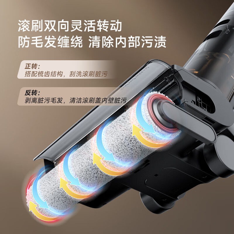 追觅无线家用洗地机G600吸拖一体自动清洗拖地机[双侧0贴边 大吸力 除菌除病毒]G600 W2517高清大图