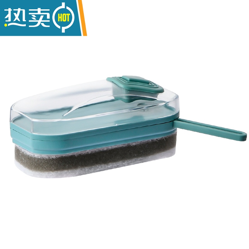 敬平液压洗衣刷鞋刷锅刷自动加液多功能刷子家用软硬毛清洁板刷鞋器 橙色[1个装]高清大图