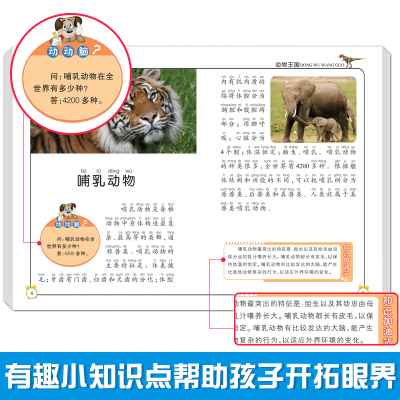 [醉染正版]儿童少儿百科全书大百科全套8册认知启蒙科普读物小学生6-12岁课外阅读彩图注音动物王国典故军事民俗文化自然宇高清大图