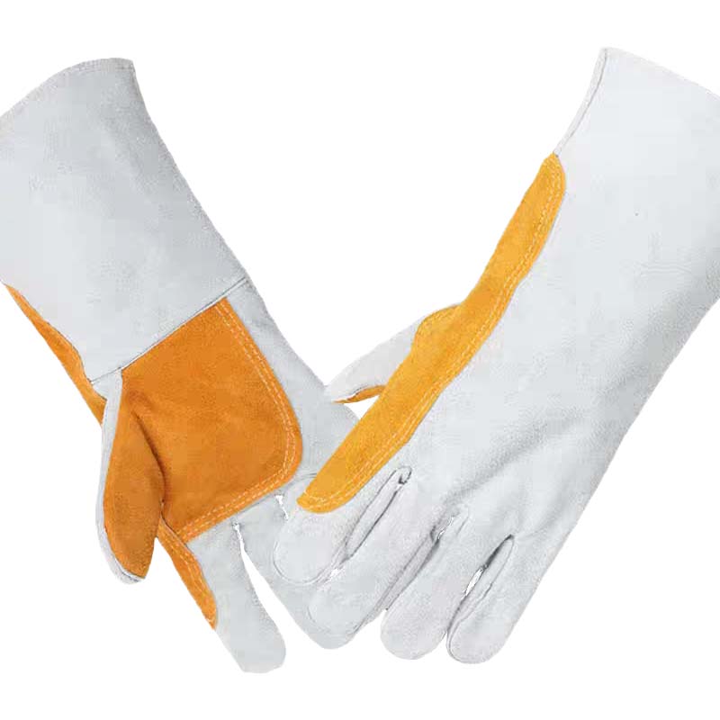 盾铁侠电焊手套牛皮36cm/个高清大图