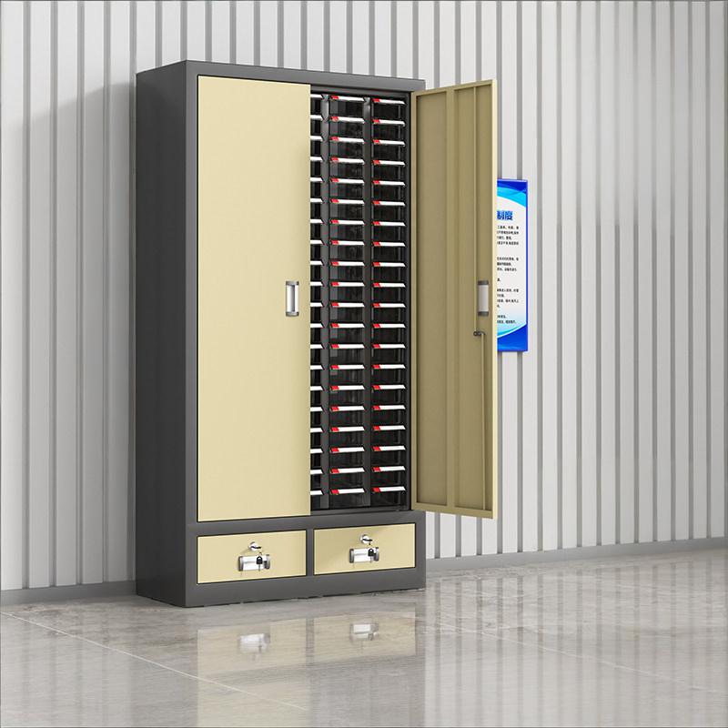 鑫环境 100抽带门+二斗 零件抽屉式收纳柜 单位:台 28*71.5*134CM (抽屉颜色 蓝色/透明)