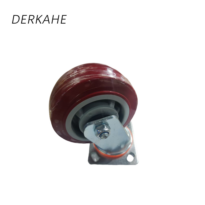 DERKAHE 重型手推车聚氨酯轮 φ150×50(6寸) 万向款 个高清大图