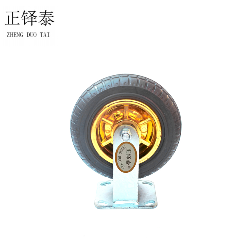 正铎泰 橡胶静音定向轮5寸125mm/个高清大图