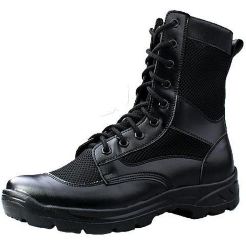 37 超轻作战训靴男保安靴cqb户外特训工装靴夏季网眼透气帆布高帮鞋