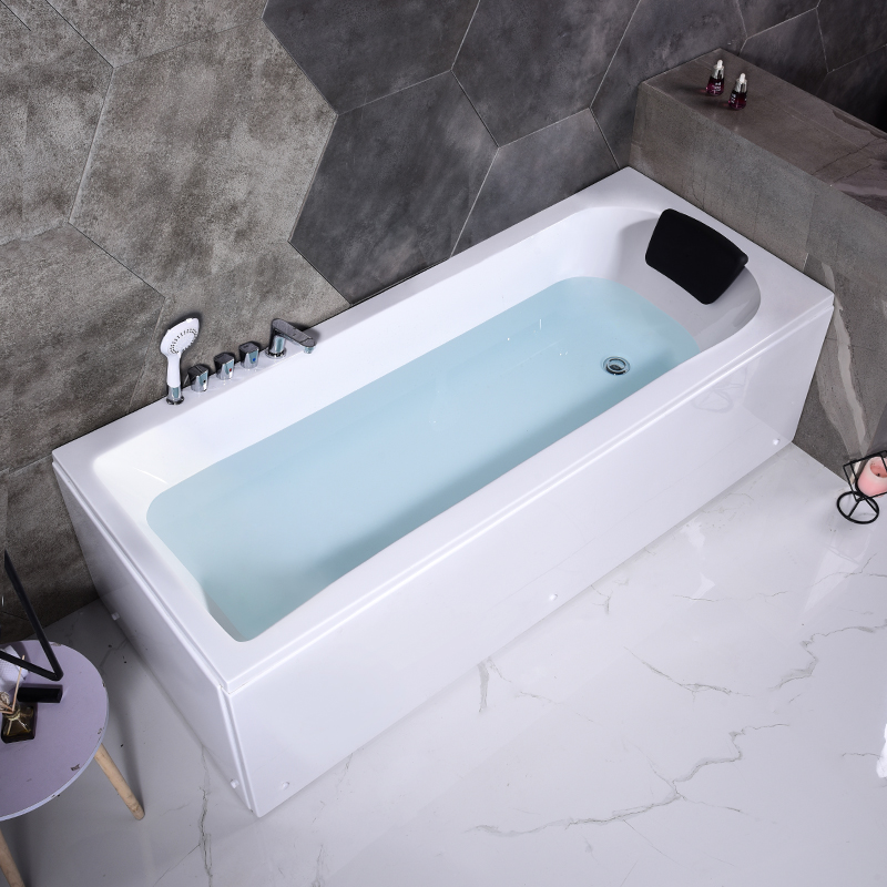 家用小户型浴缸亚克力方形纳丽雅简约泡澡池成人迷你冲浪按摩卫生间