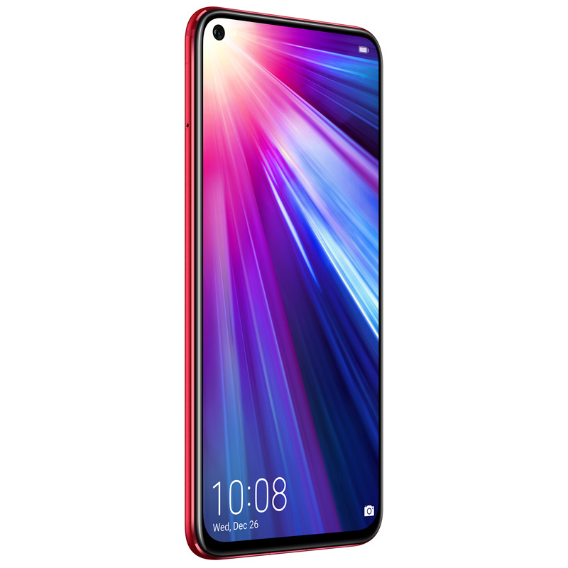 荣耀(honor)V20 6GB+128GB 幻影红 移动联通电信4G 游戏手机 麒麟980芯片 魅眼全视屏 4800万深感相机 全面屏手机