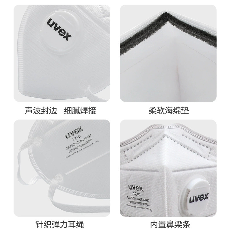 UVEX优唯斯1210/1211防尘口罩工业打磨粉尘雾霾飞沫骑行KN95口罩高清大图