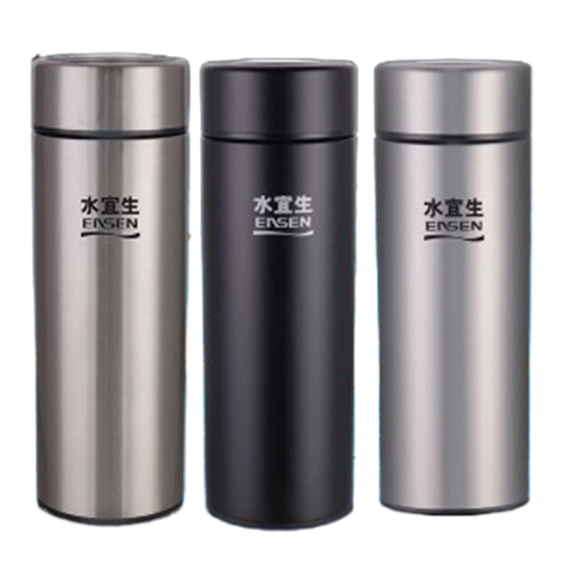 水宜生保温杯直身式不锈钢内胆旋拧杯盖U362(随机发货)