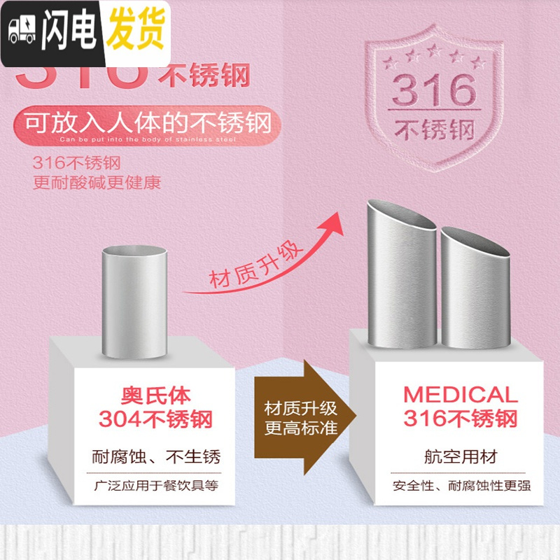 三维工匠儿童保温杯带吸管两用防摔幼儿园水壶便携宝宝杯子小学生水杯 粉色316+杯套杯刷