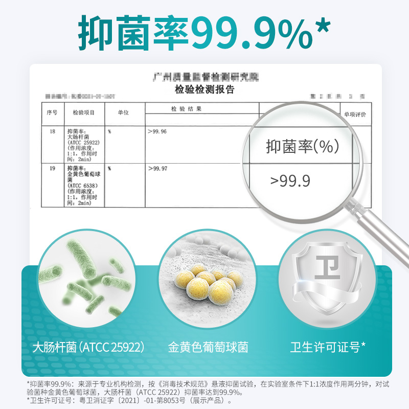蓝月亮鲜果薄荷泡沫抑菌洗手液255ml×2高清大图