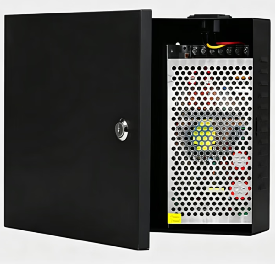 鸿丰 门禁专用电源箱12V10A含后备电源蓄电池断电可用DY-M2000 (单位:套 )高清大图