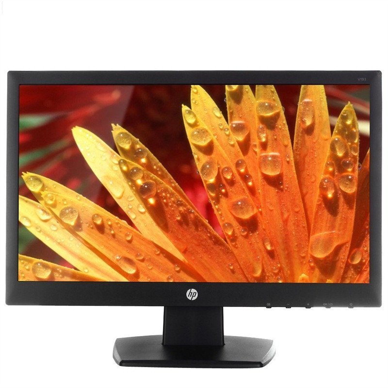 惠普(HP)V系列18.5英寸宽屏LED背光显示器 惠普商用办公家用上网娱乐显示器V190