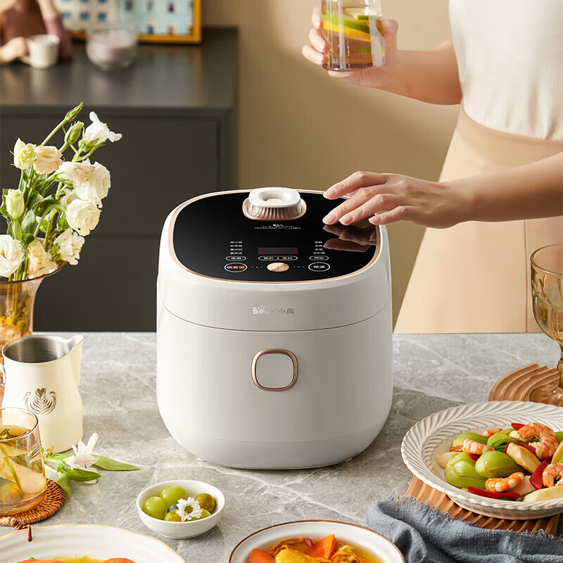 小熊(Bear)DFB-C30W7 电饭煲 3L家用电饭锅快煮智能电饭煲预约定时多功能配蒸笼铁胆