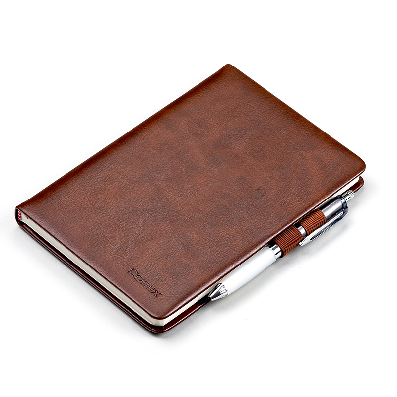 齐心 C5708 简合皮面本 A5 120张 棕高清大图