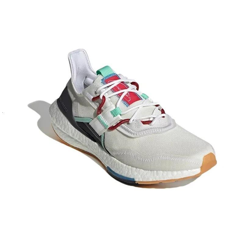 阿迪达斯(adidas)男鞋白黑气垫缓震耐磨跑步鞋2022夏季新款低帮透气轻便休闲运动鞋GX8346