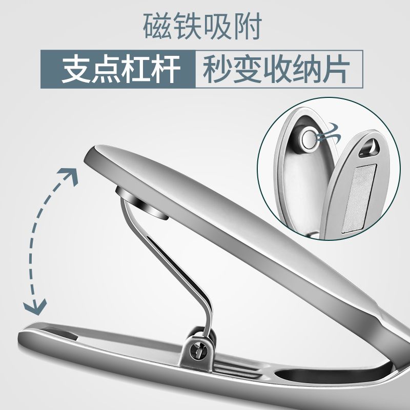 德系精防飞溅指甲剪指甲刀便携高端套装家用大开口大号指甲钳8138高清大图