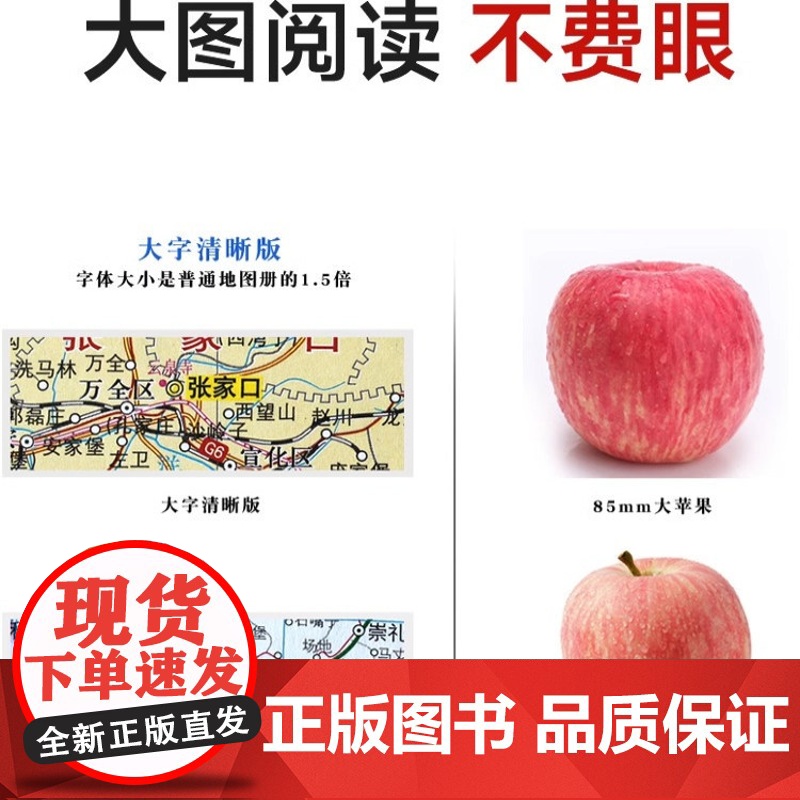 [升级大字清晰版]2025中国地图册和世界地图册 共2本 行政区划交通旅游特产各省 世界各国概况 旅游地理历史实用查询工高清大图