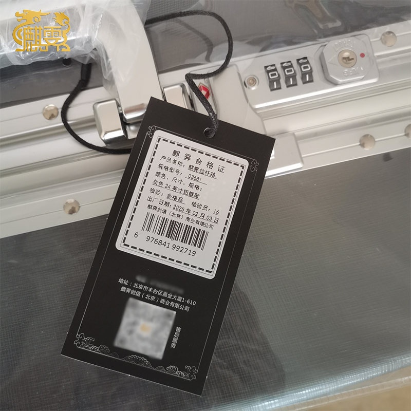 麒霁拉杆箱行李箱 灰色24英寸铝框款036BI高清大图