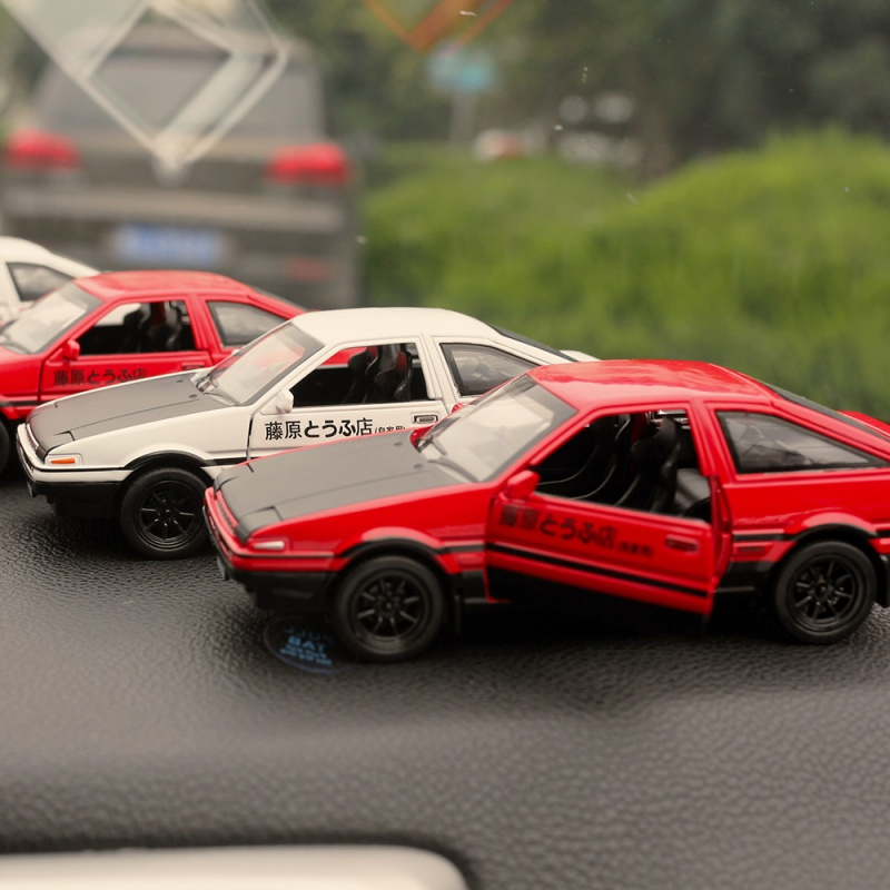 汽车摆件AE86仿真车模型车载摆件车内装饰品组合套装创意合金车