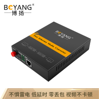 博扬（BOYANG）BY-NF113B百兆单模单纤光纤收发器光电转换器防雷FC接口25公里内置电源