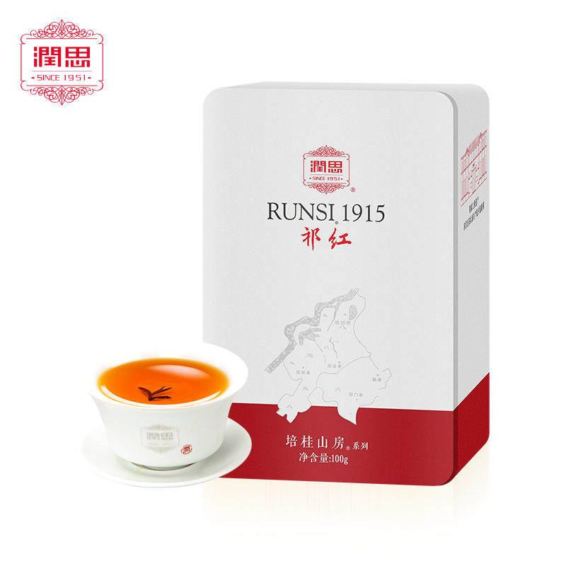 润思红茶 1915特级祁红香螺100g祁门红茶