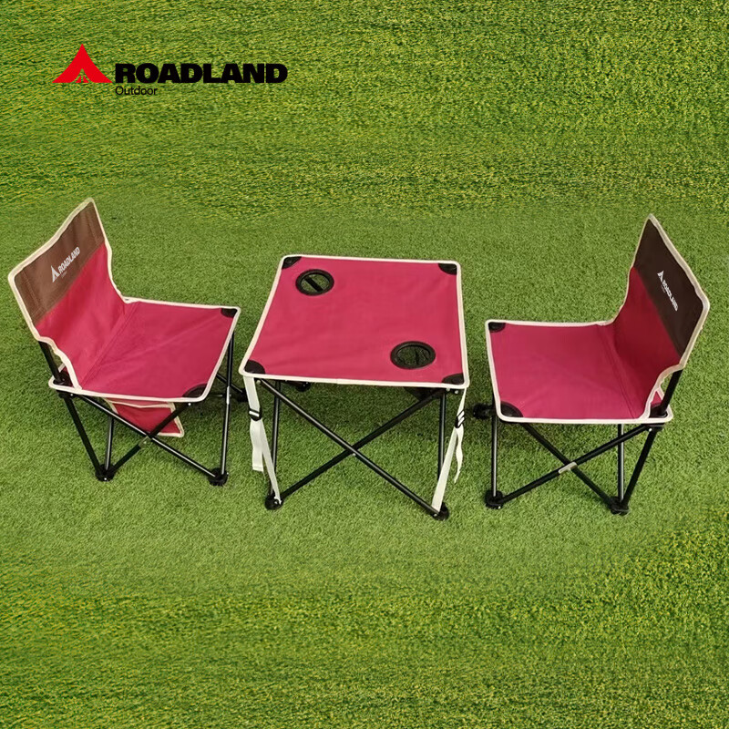 洛得兰德 LD-ZYTZ101+天幕 户外桌椅折叠桌四件套+天幕