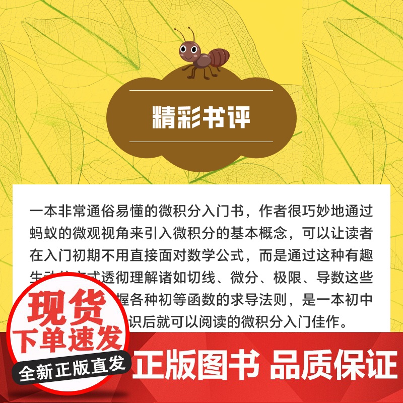 蚂蚁微积分:超简单超有趣的微积分入门高清大图