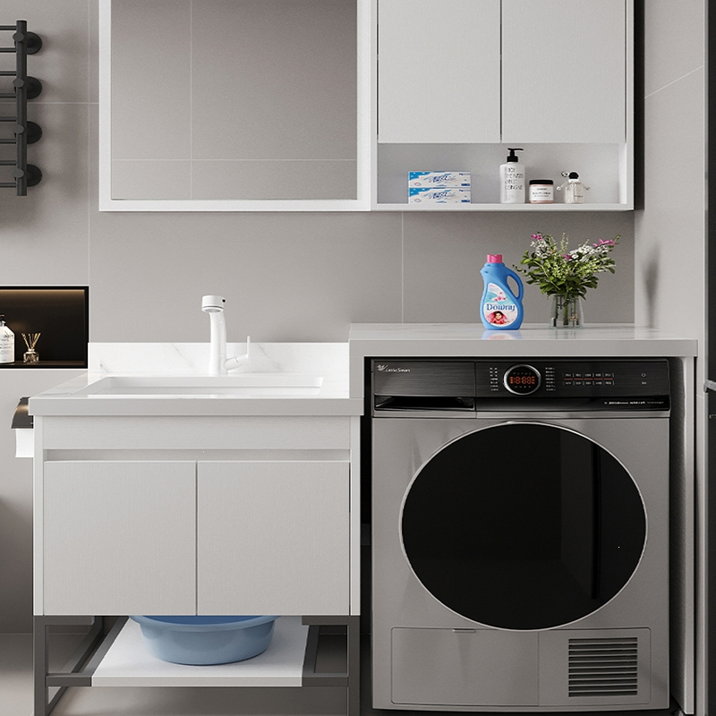 岩板洗衣机一体柜组合阳台伴侣卫生间洗漱台浴室洗手池洗脸盆10米单