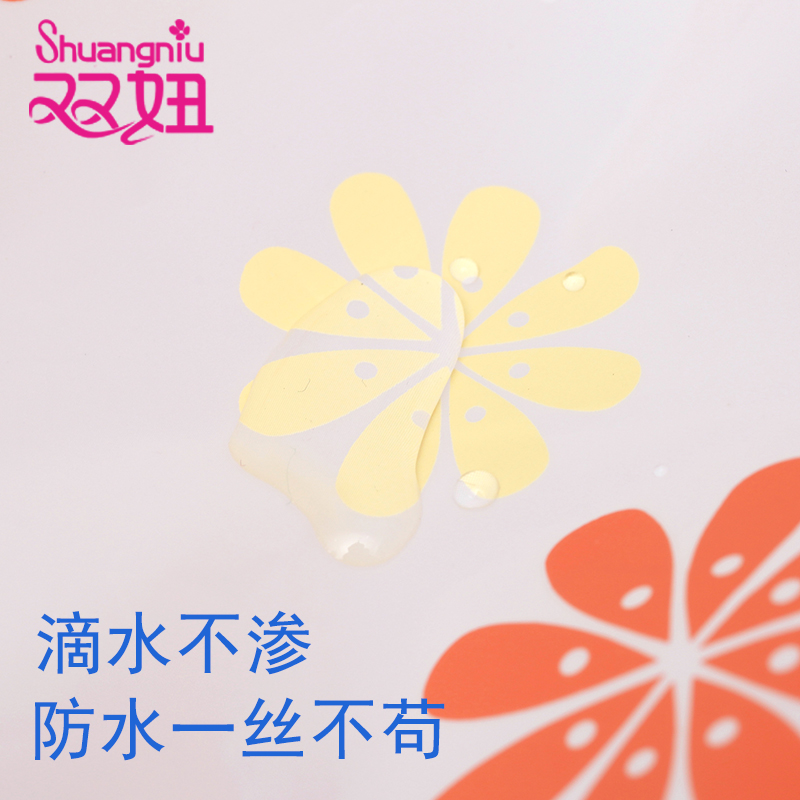 [两个装]韩国防水浴帽清新洗澡帽印花洗浴帽蕾丝花边淋浴帽 三维工匠 紫色格子-两个装高清大图