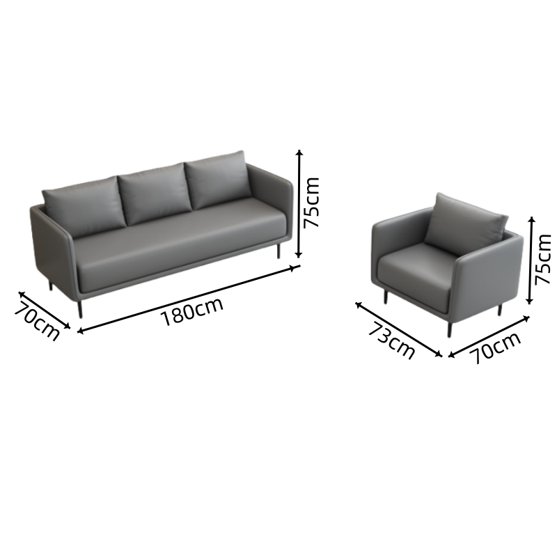 豫龙都办公沙发1+3套高清大图